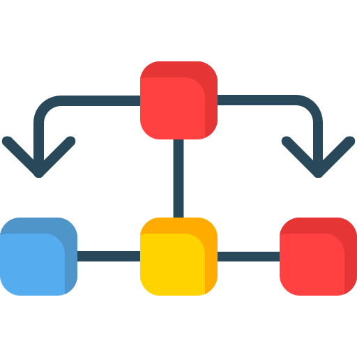 diagrama de flujo icono gratis