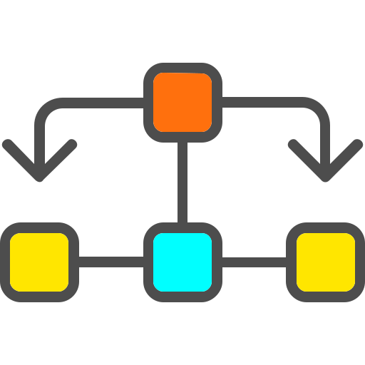 diagrama de flujo icono gratis