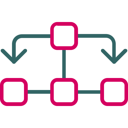 diagrama de flujo icono gratis