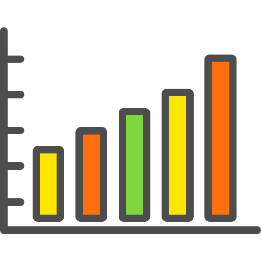 gráfico de barras icono gratis