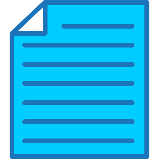 File Generic Blue icon