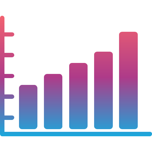 gráfico de barras icono gratis