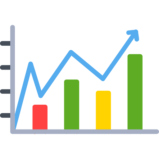 Line chart Generic Flat icon