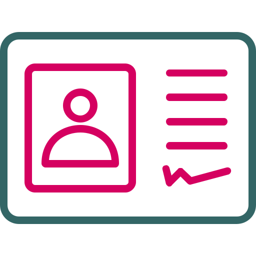 cartão de identidade grátis ícone