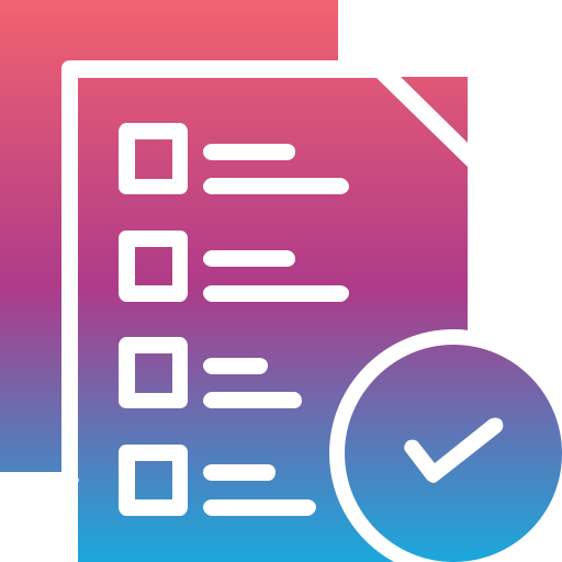 Checked Generic Flat Gradient icon