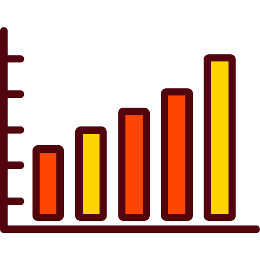 gráfico de barras icono gratis