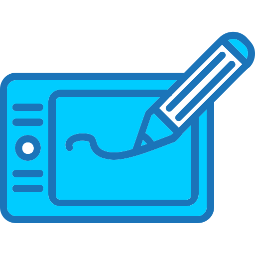 Graphic tablet Generic Blue icon