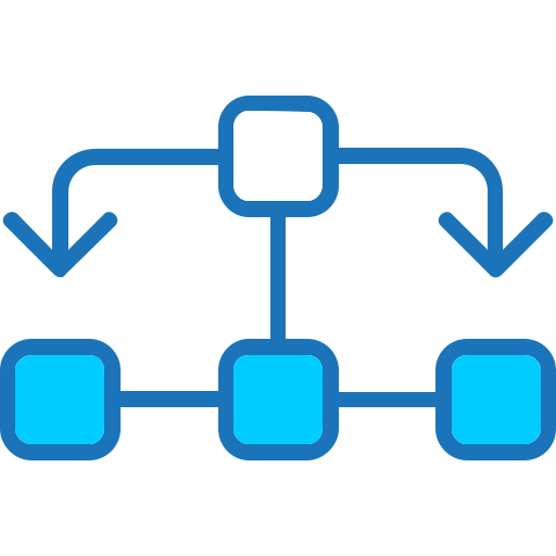 diagrama de flujo icono gratis