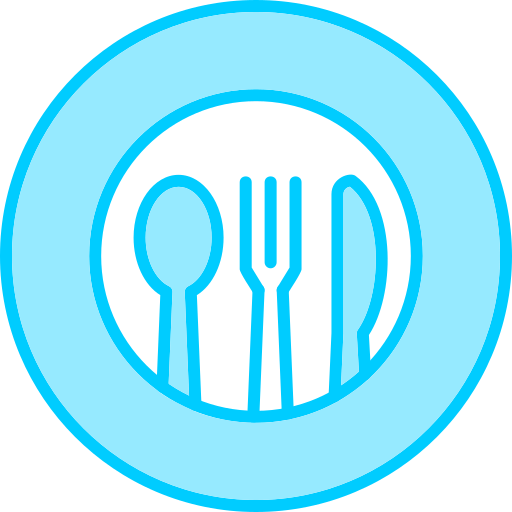 Cutlery Generic Blue icon