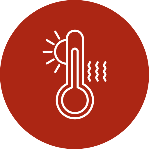 alta temperatura icono gratis