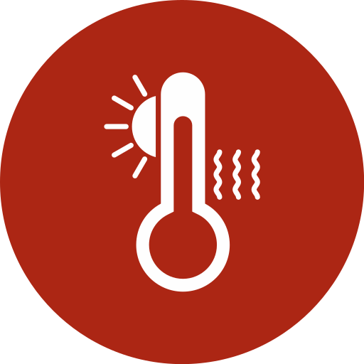 alta temperatura icono gratis