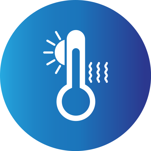 alta temperatura icono gratis