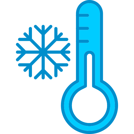 baja temperatura icono gratis