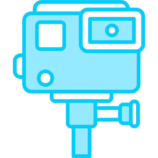 Action camera Generic Blue icon