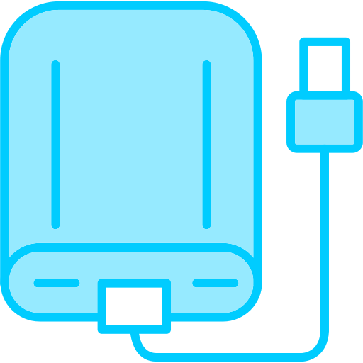 disco duro externo icono gratis