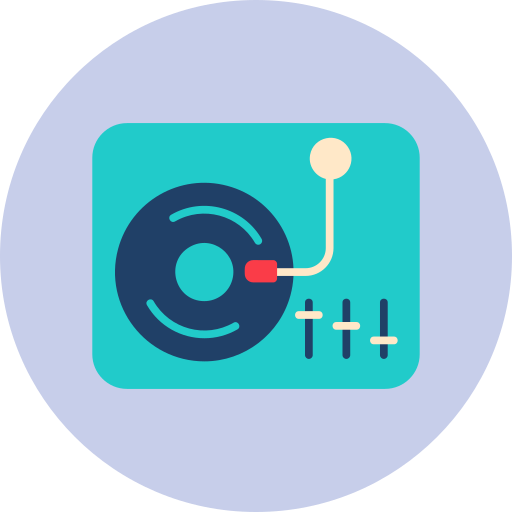 Turntable free icon Turntable free icon