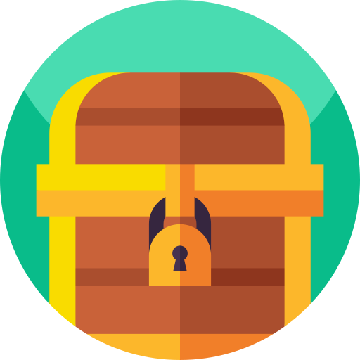 cofre del tesoro icono gratis