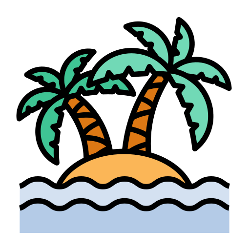 Island Generic Outline Color icon