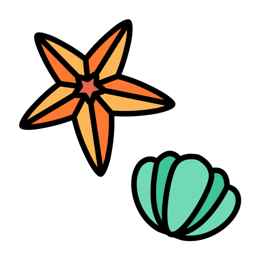 Starfish Generic Outline Color icon