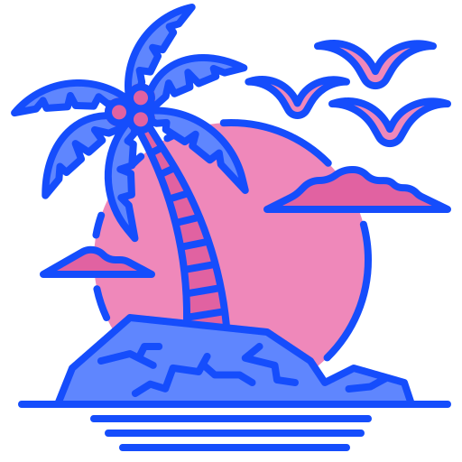 puesta de sol icono gratis