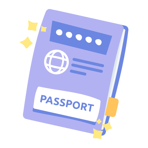 pasaporte gratis sticker