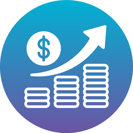 Money growth Generic Flat Gradient icon