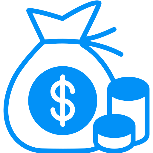 bolsa de dinero icono gratis