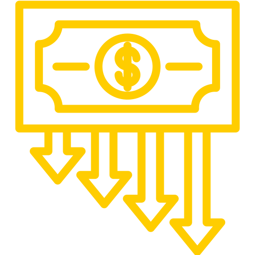 Money loss - free icon