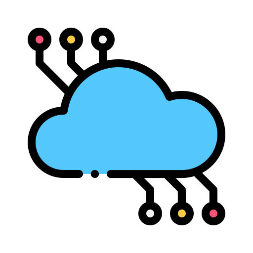 Cloud connection Generic Outline Color icon