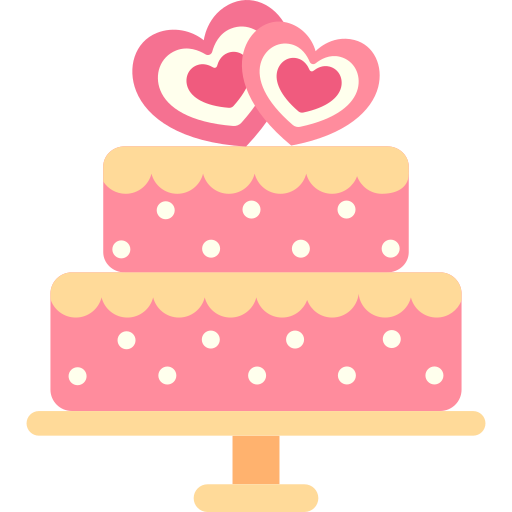 pastel de boda icono gratis