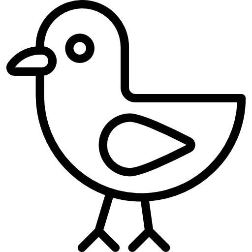 pájaro icono gratis