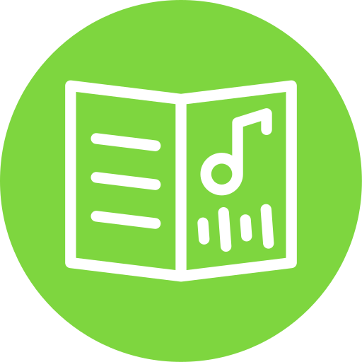 educación musical icono gratis