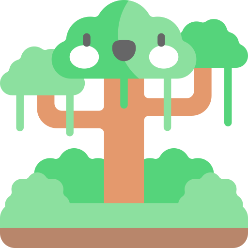 Rainforest Kawaii Flat icon