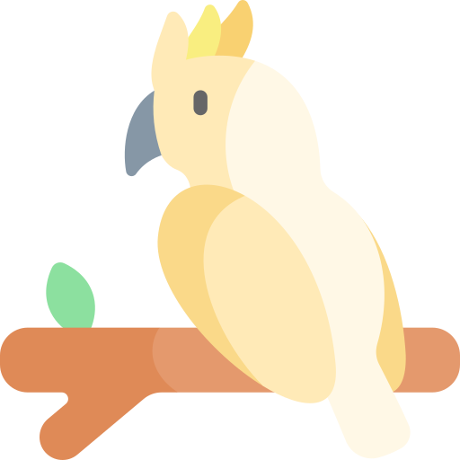 Cockatoo Kawaii Flat icon