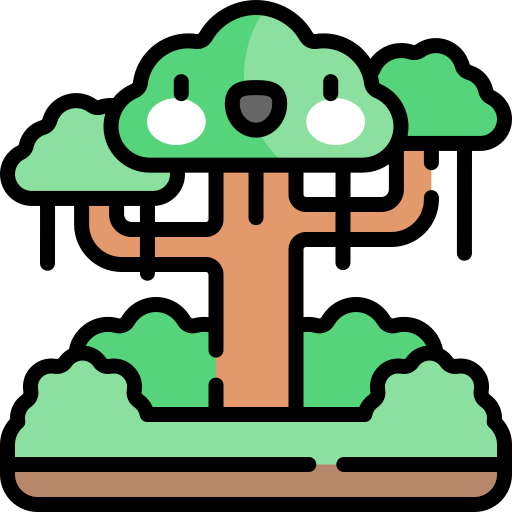 Rainforest Kawaii Lineal color icon