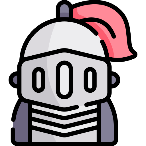 Knight Kawaii Lineal color icon