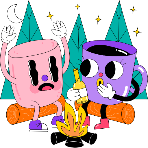acampamento grátis figurinha