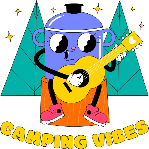 cámping gratis sticker