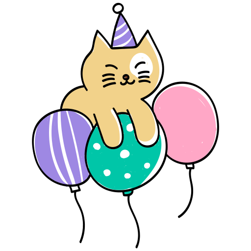 Cat free sticker Cat free sticker