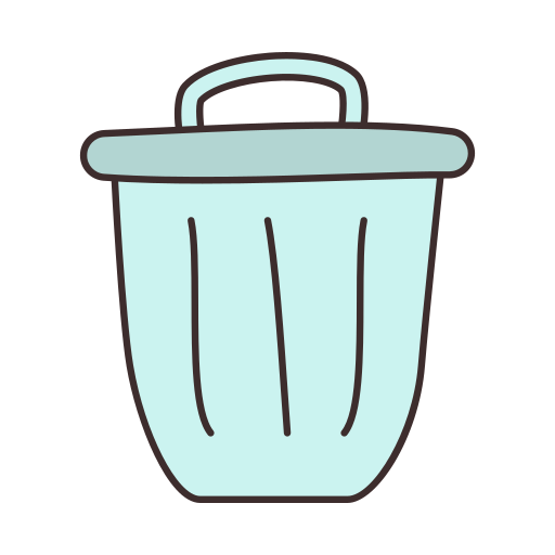 contenedor de basura icono gratis