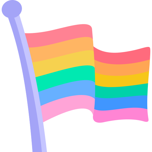 bandera arcoiris icono gratis