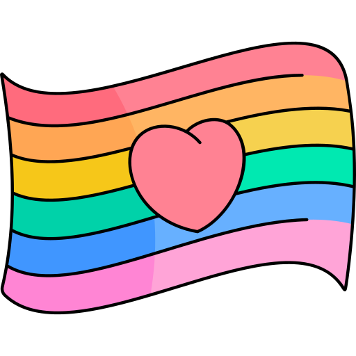 Rainbow flag free icon Rainbow flag free icon