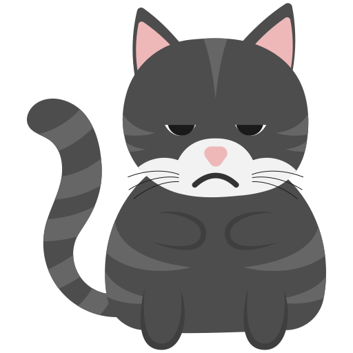 😿 Sad Cat - Royalty-Free GIF - Animated Sticker - Free PNG - Animated Icon