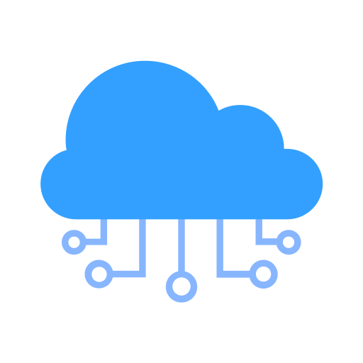 datos en la nube icono gratis