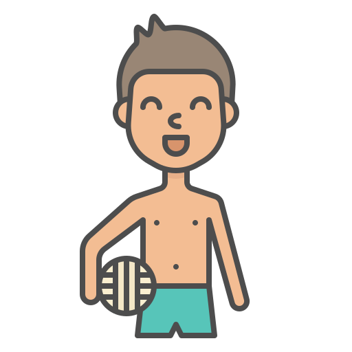 jugador de voleibol icono gratis