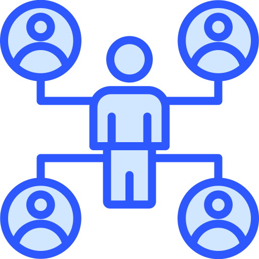 Stakeholder Generic Blue icon