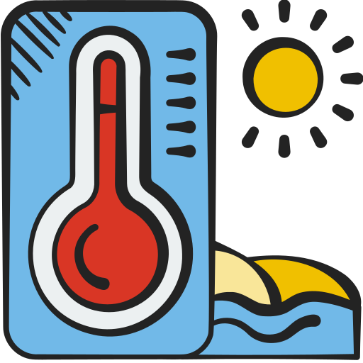 la temperatura icono gratis