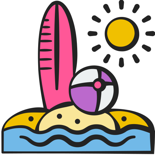 Surf board Generic Hand Drawn Color icon