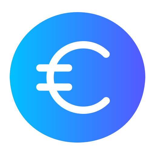 Euro Generic Flat Gradient icon