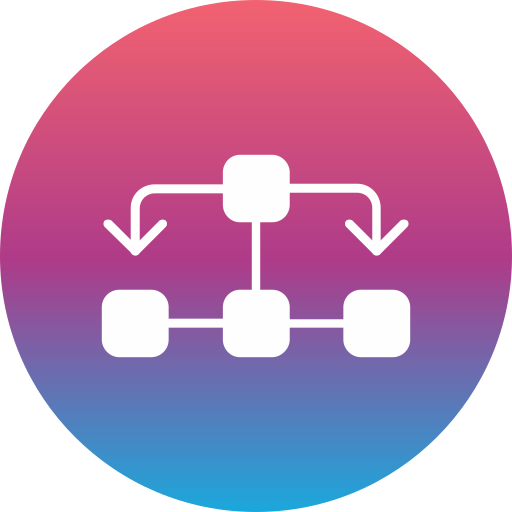 diagrama de flujo icono gratis